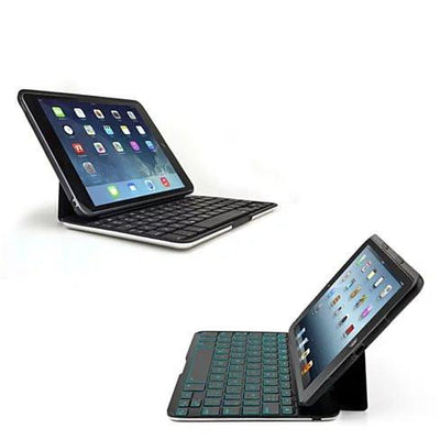 Slimmest Backlit iPad 2/3/4, Air 1/2 and Mini Hard Shell Case with Bluetooth Keyboard - VistaShops - 1